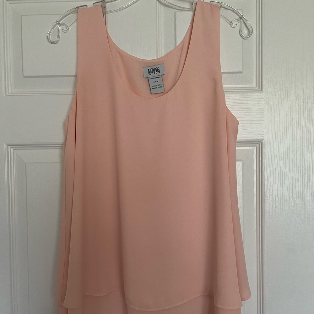 Monroe & Main Pink Tank Top Sleeveless Style